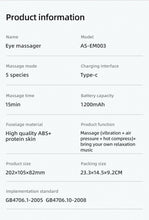 Load image into Gallery viewer, 5D Smart Airbag Vibration Eye Massager