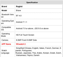 Load image into Gallery viewer, Rogbid Brave 4G LTE Smart Watch Phone GPS