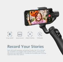 Load image into Gallery viewer, C11 3-Axis Phone Gimbal Handheld Stabilizers
